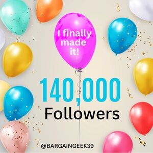 Thank you! I now have over 140,000 followers.